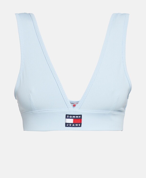 

Укороченный топ Tommy Hilfiger, светло-синий