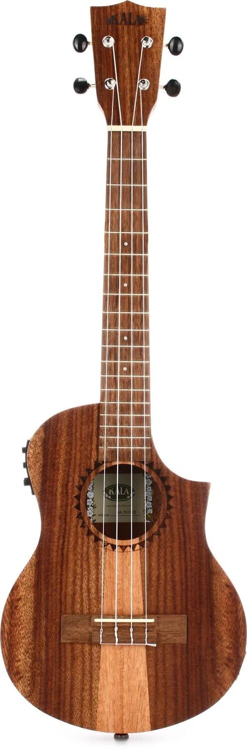 

Акустико-электрическая гавайская гитара Kala Teak Tri-Top Tenor - Natural