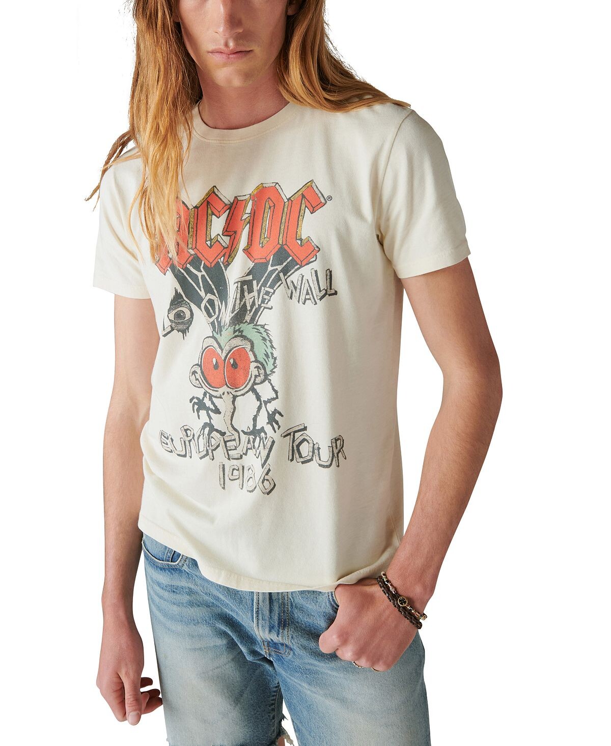 

Мужская футболка ACDC Fly Tour с короткими рукавами Lucky Brand
