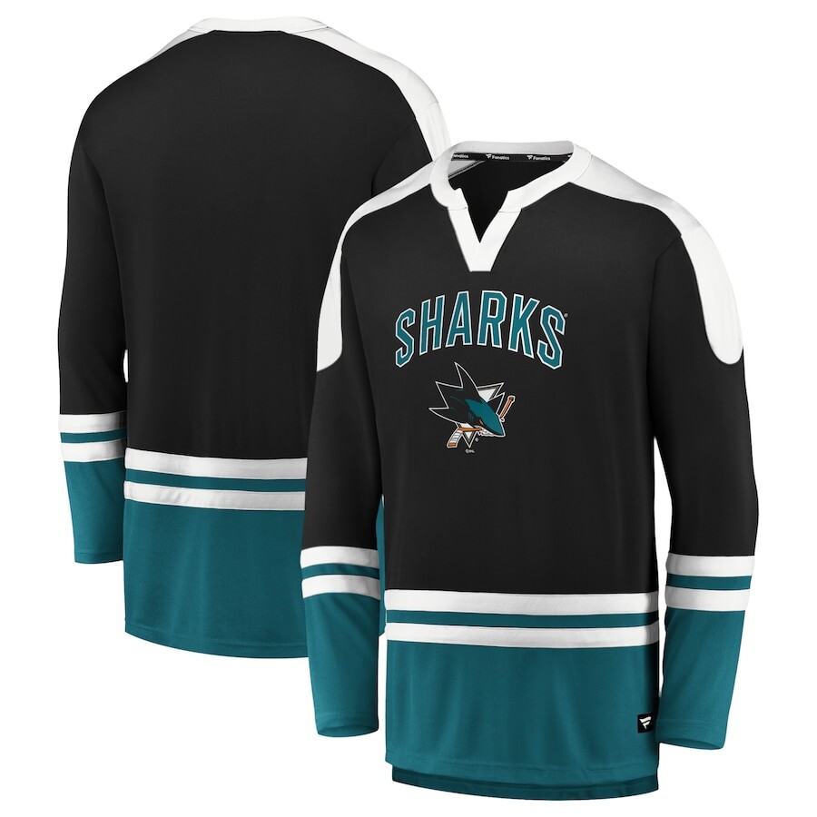 

Футболка с длинным рукавом Fanatics Branded San Jose Sharks, черный