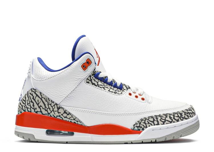 

Кроссовки AIR JORDAN 3 RETRO 'KNICKS', белый, Белый;серый
