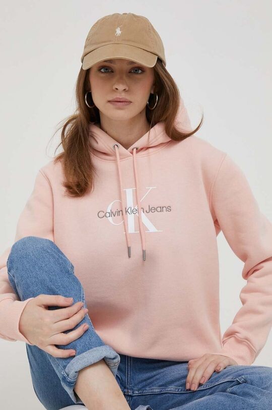 

Фуфайка Calvin Klein Jeans, розовый