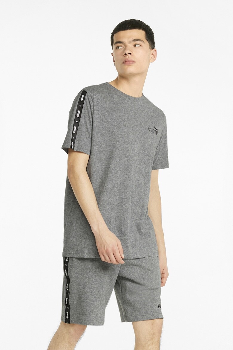 

Футболка Essentials+ с круглым вырезом и логотипом Puma, серый