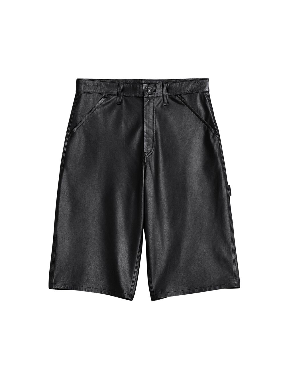 

Кавалерийские кожаные плотничьи шорты rag & bone, черный
