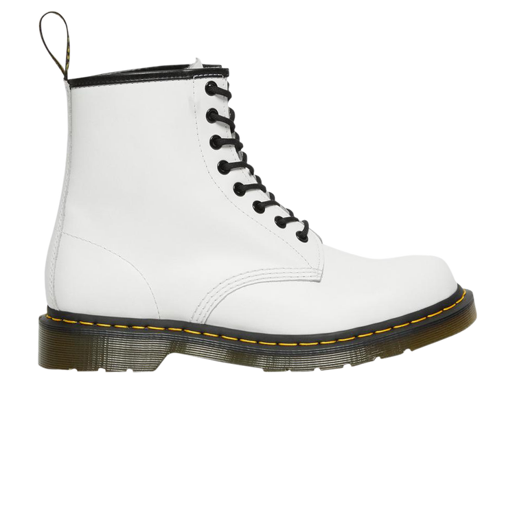 Кроссовки Dr. Martens 1460 Smooth Leather Lace Up Boot 'White', белый dr martens 1460 stud wanama leather lace up
