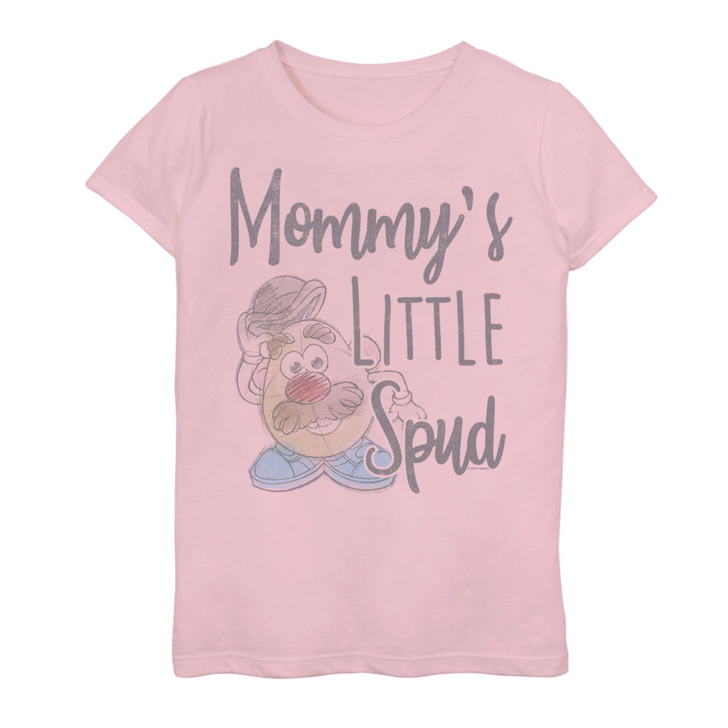 

Футболка с рисунком Mommy's Little Spud для девочек 7–16 лет Disney Mr. Potato Head Licensed Character