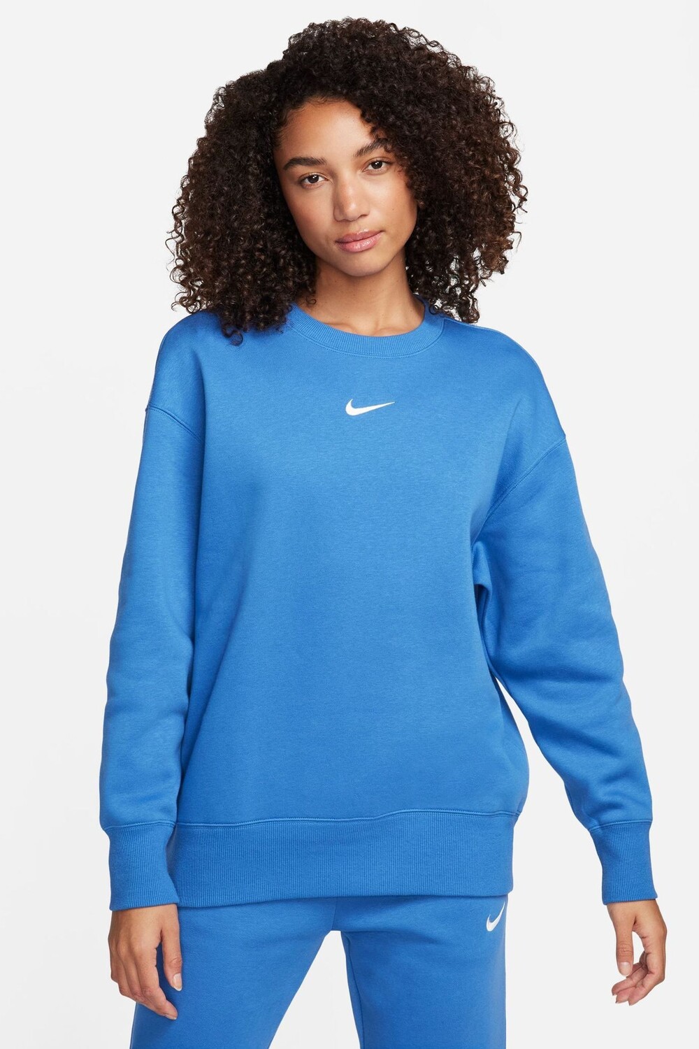 

Толстовка с мини галочкой большого размера Nike, синий