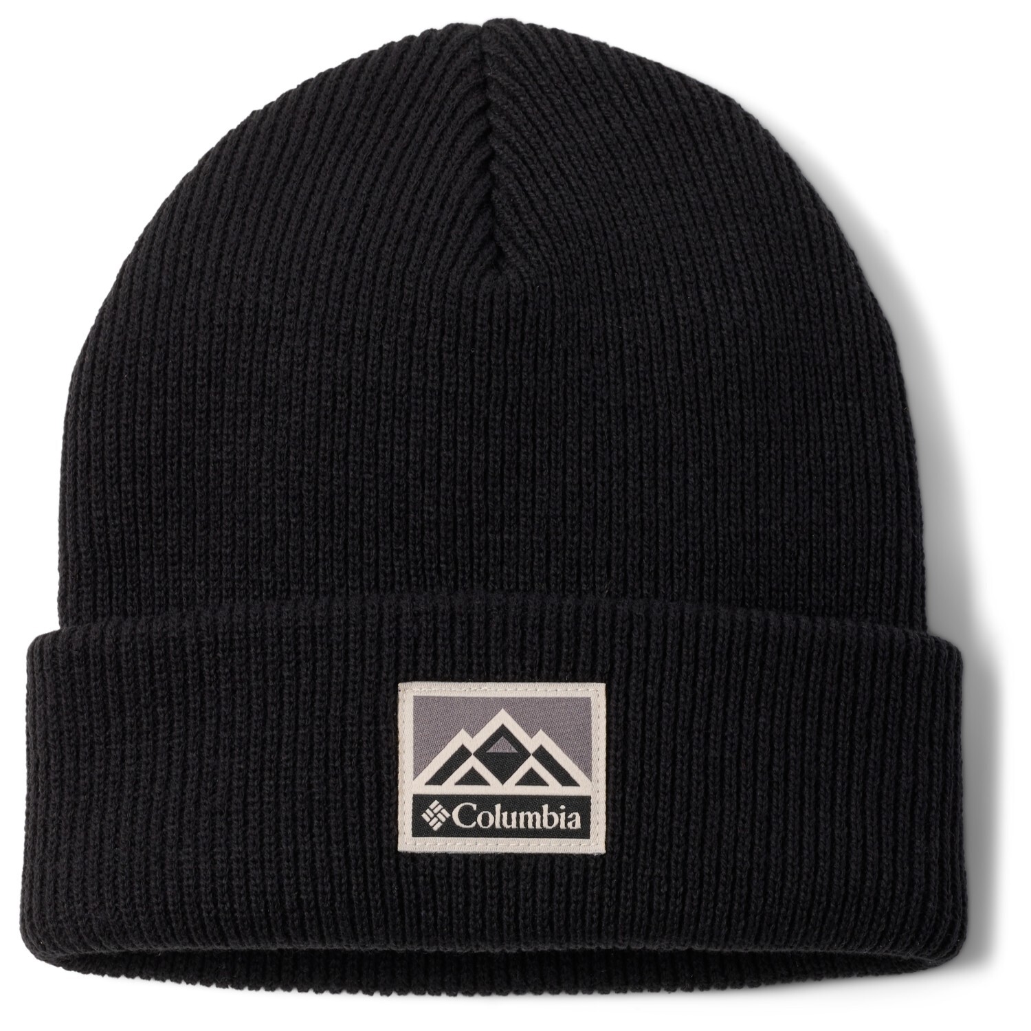 

Шапка Columbia Whirlibird Cuffed Beanie, цвет Black/Mountains