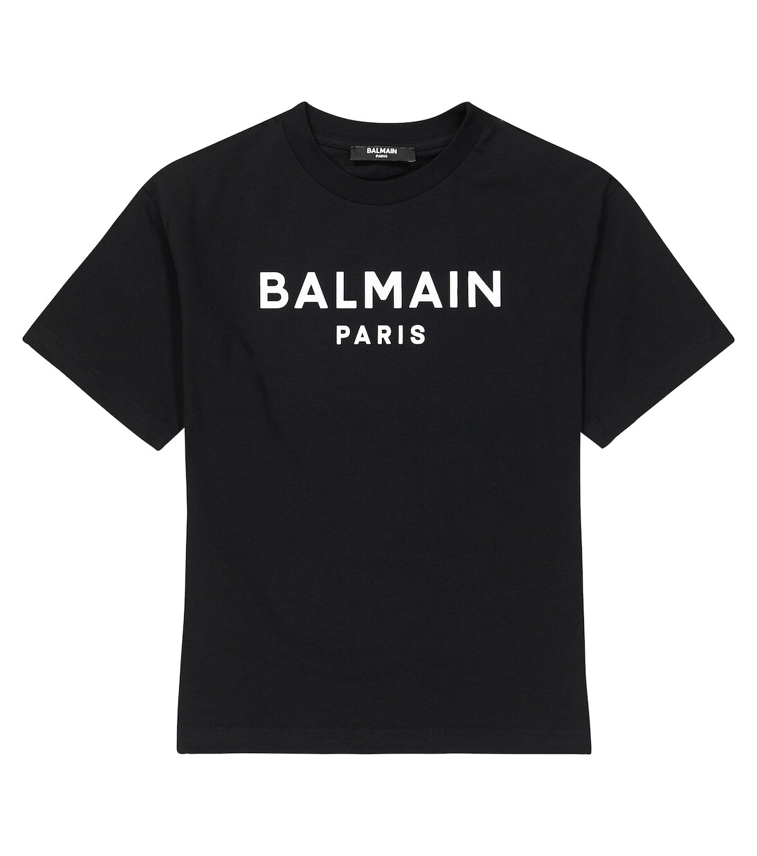 

Футболка из хлопкового джерси с логотипом Balmain, черный