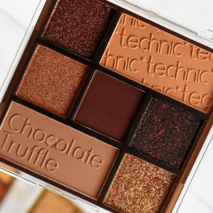 

Тени для век paleta de sombras y pigmentos prensados chocolate truffle Technic, цвет multicolor