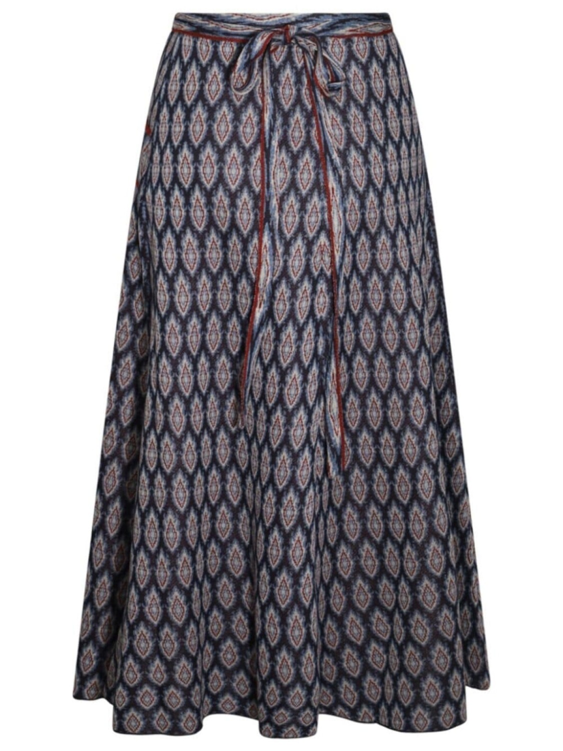 

Юбка миди с узором интарсия ETRO, синий