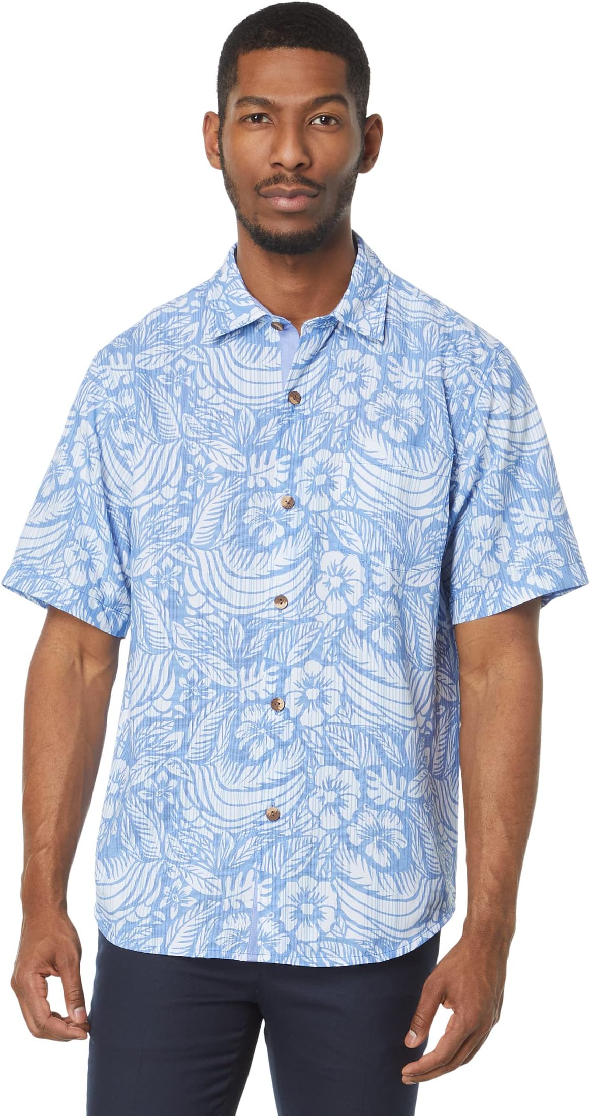 Рубашка Coconut Point Cabana Blooms Tommy Bahama, цвет Mountain стеганый замшевый жилет manchester tommy bahama цвет coconut shell