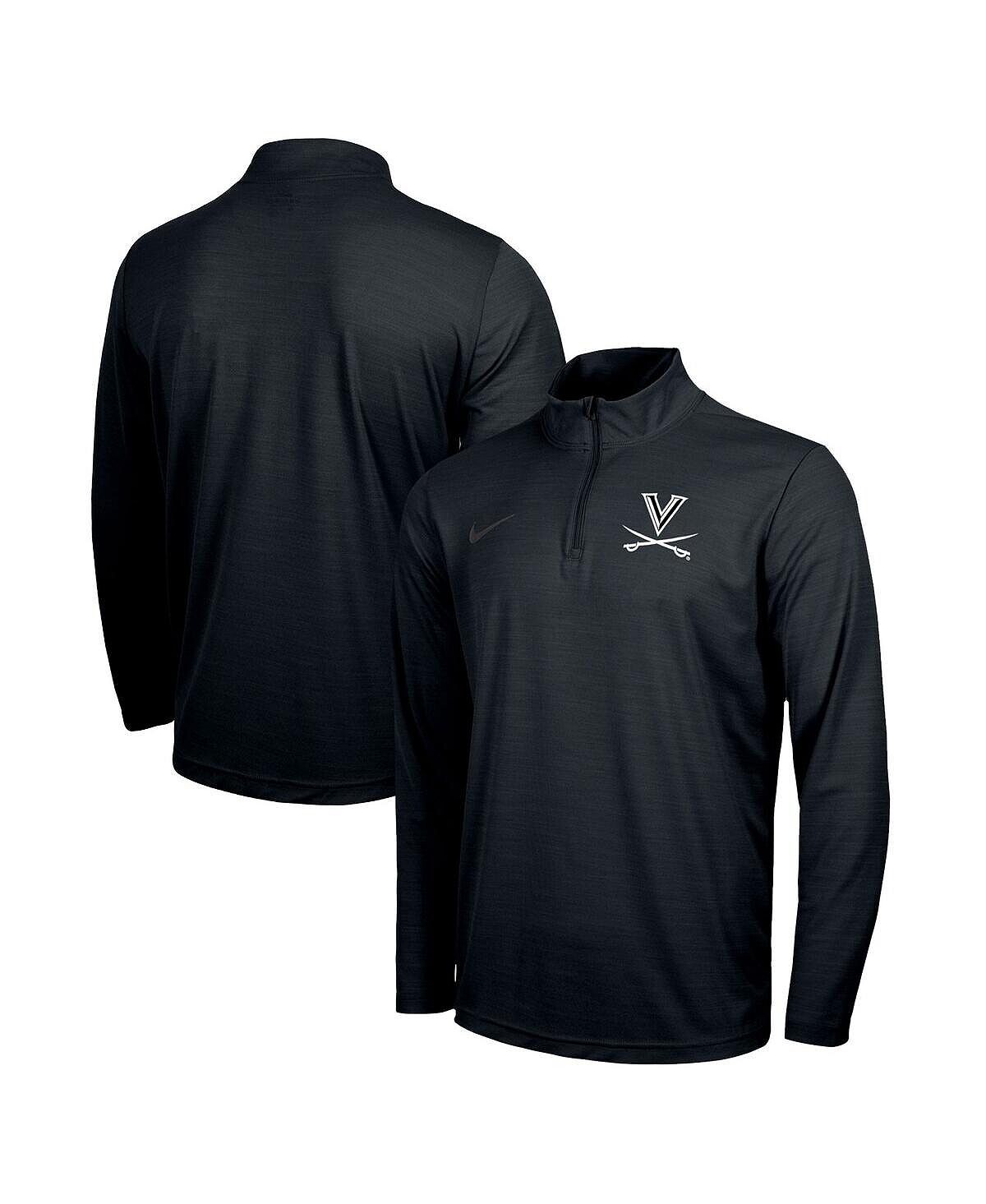 

Мужская черная куртка Virginia Cavaliers с логотипом Dark Mode Intensity и молнией четверть четверти Nike, Черный