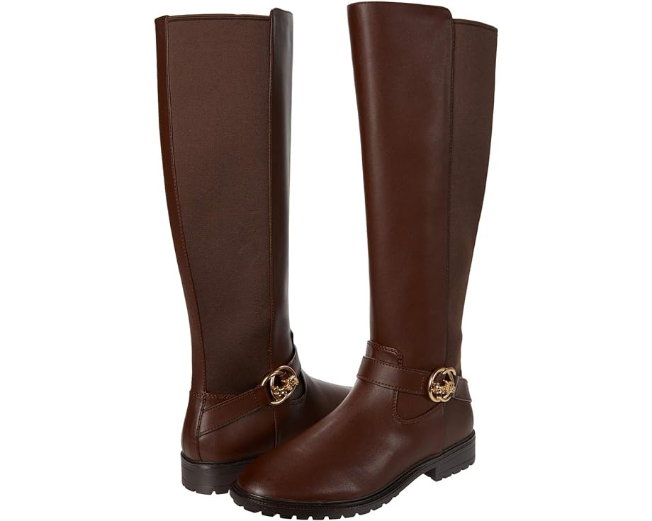 цена Ботинки COACH Farrah Leather Boot, цвет Walnut