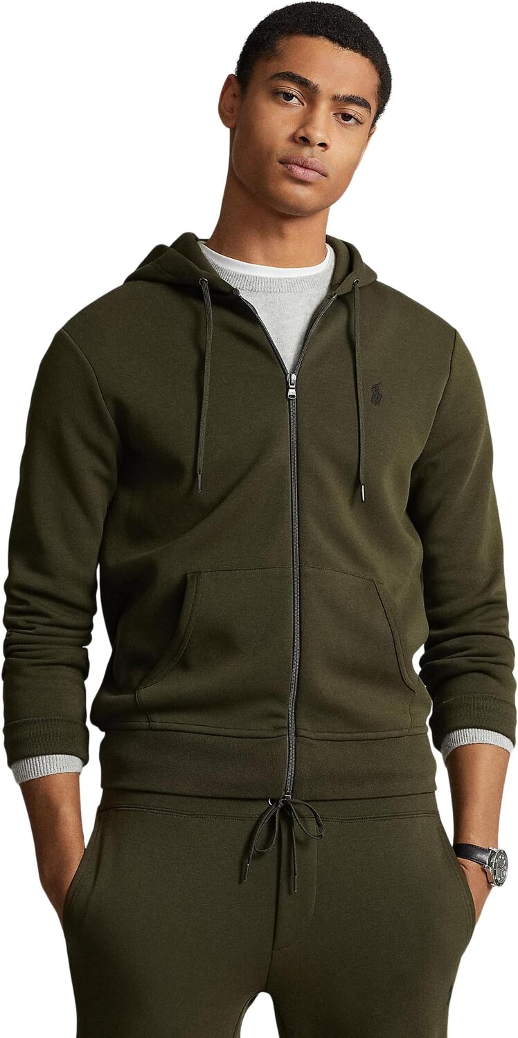 

Толстовка двойной вязки с молнией во всю длину Polo Ralph Lauren, цвет Company Olive
