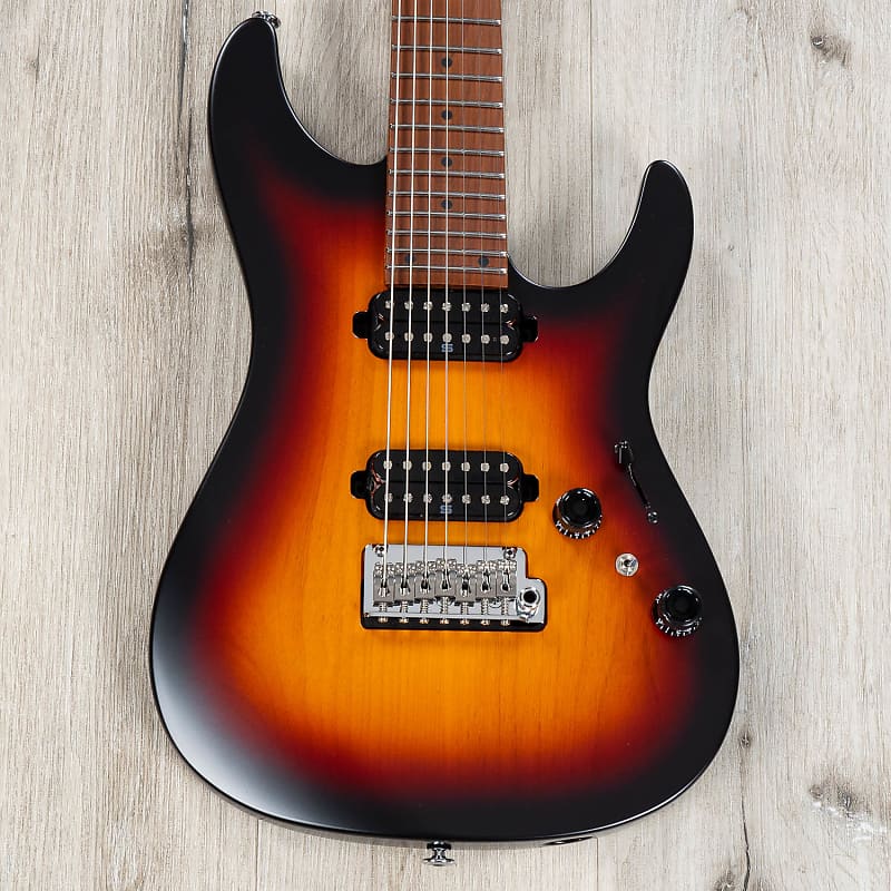 Электрогитара Ibanez AZ24027 Prestige Series 7-String Guitar Roasted Maple Tri-Fade Burst Flat