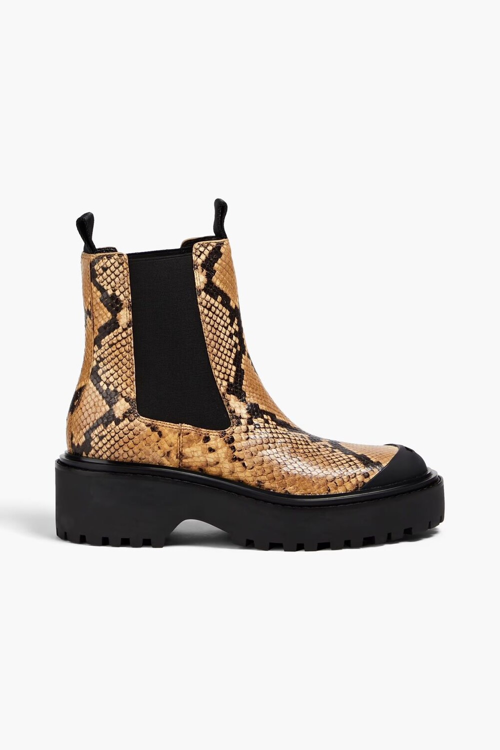 

Ботинки челси из кожи со змеиным эффектом Tory Burch, цвет Animal print