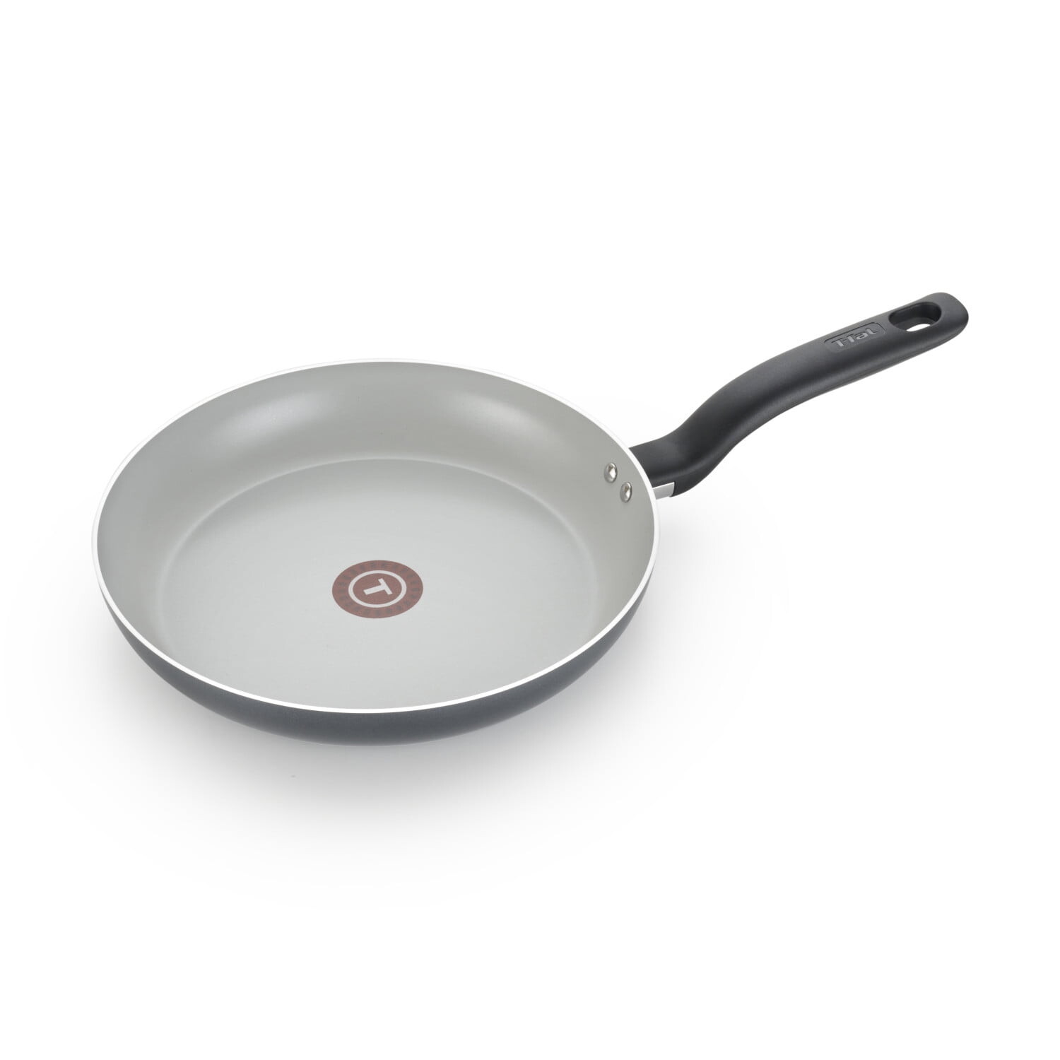 

Керамическая сковорода T-fal Initiatives 12 дюймов, черный/белый