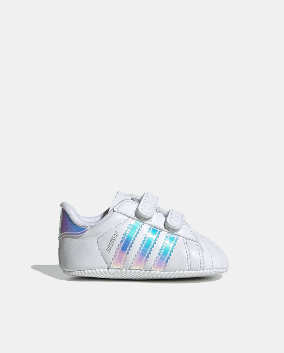 

Белые спортивные туфли для девочки на крючке и петле adidas, белый