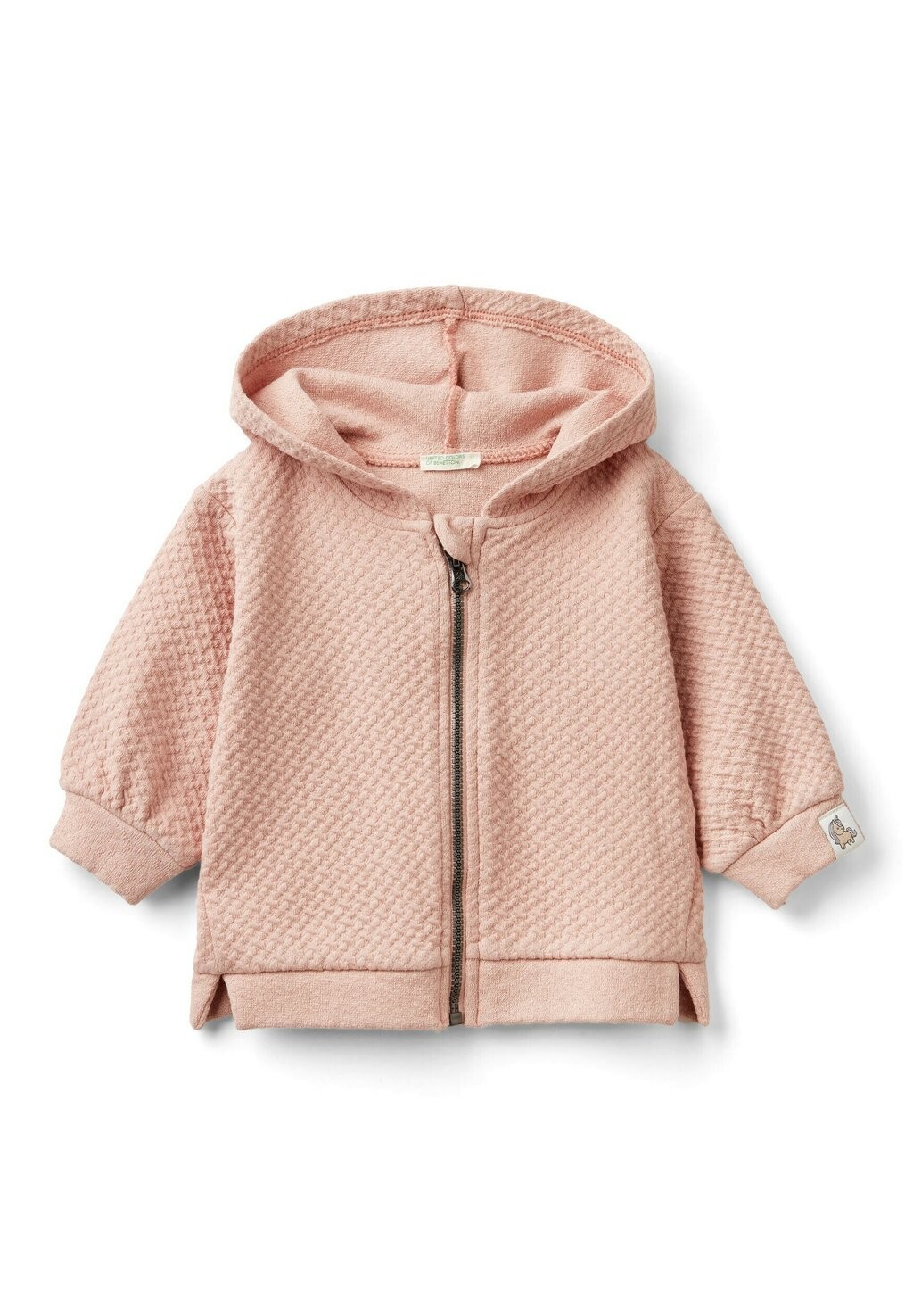 

Толстовка на молнии HOODIE United Colors of Benetton, розовый