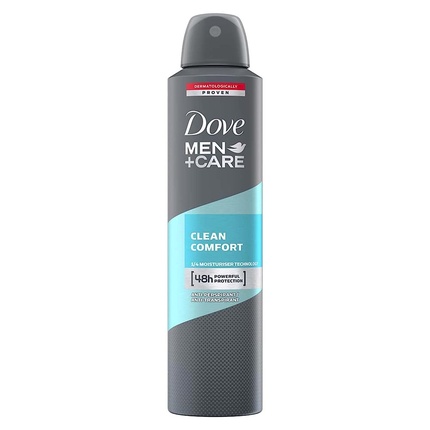 цена Дезодорант-антиперспирант Men+Care Аэрозоль Clean Comfort 250 мл Dove