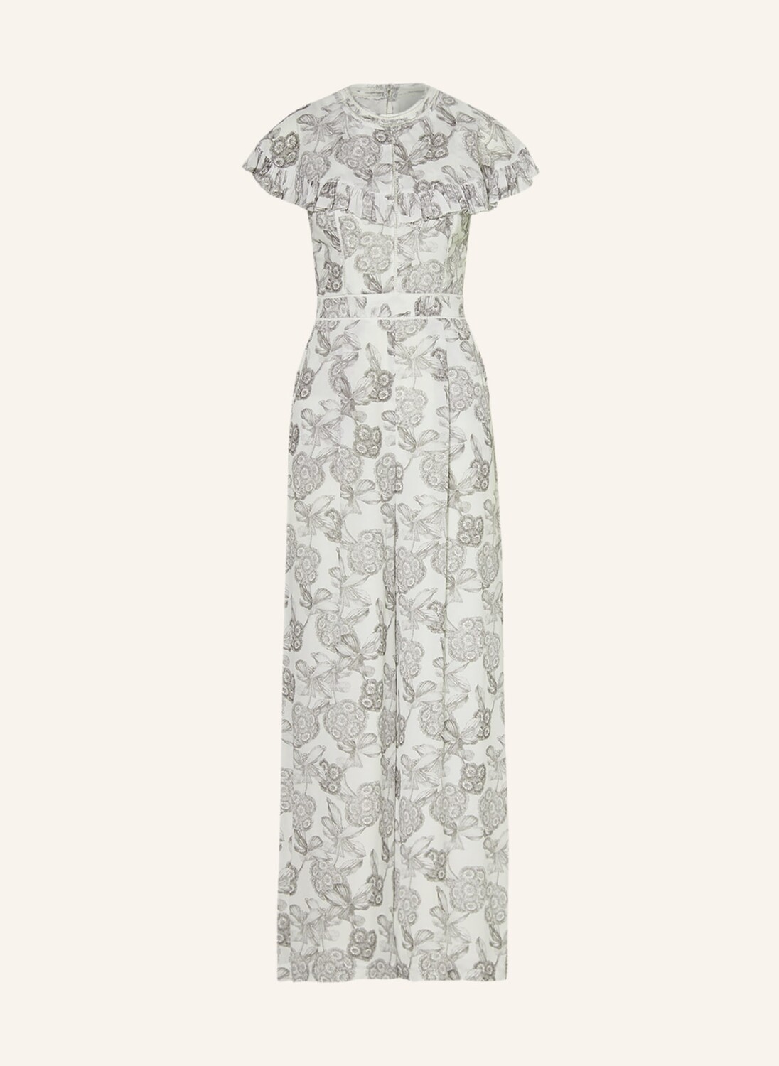 

Комбинезон TED BAKER MARLIH mit Rüschen, белый
