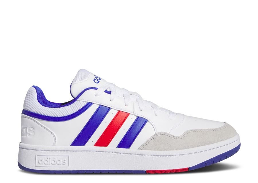 

Кроссовки adidas Hoops 3.0 Low, цвет White Blue Scarlet