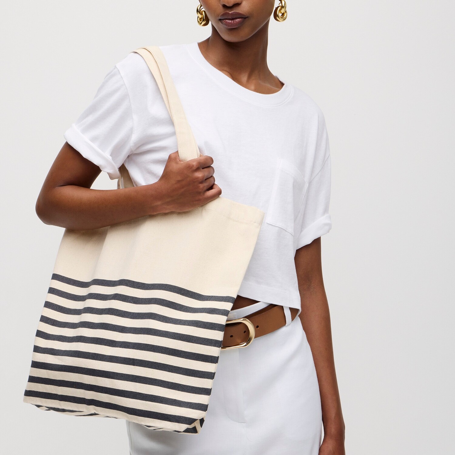 

Многоразовая повседневная сумка J.Crew, белый