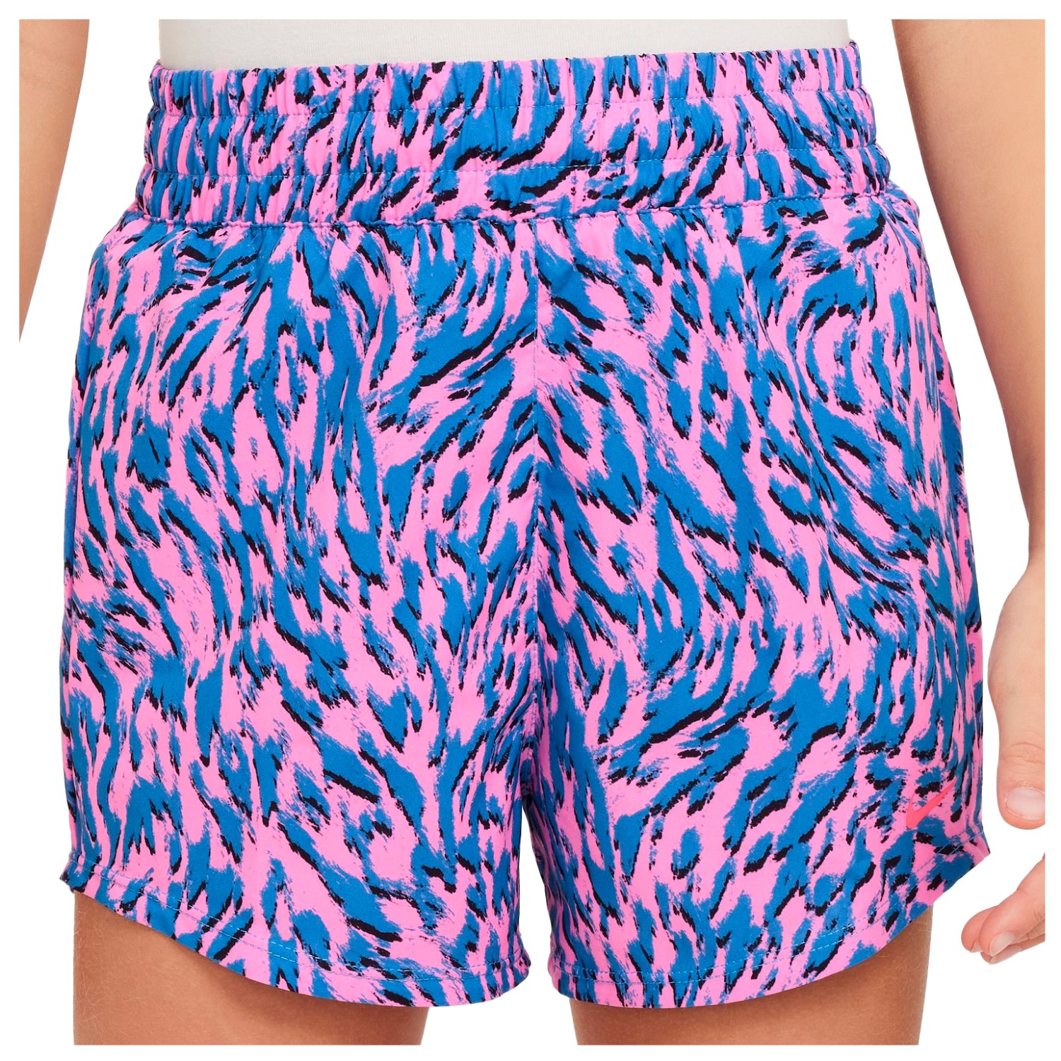 

Шорты для бега Nike Kid's One Shorts, цвет Playful Pink/Photo Blue