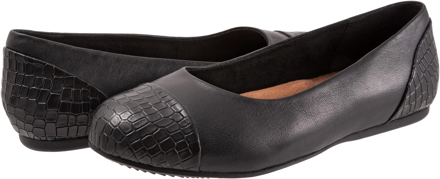 

Балетки Sonoma Cap Toe SoftWalk, цвет Black/Croco