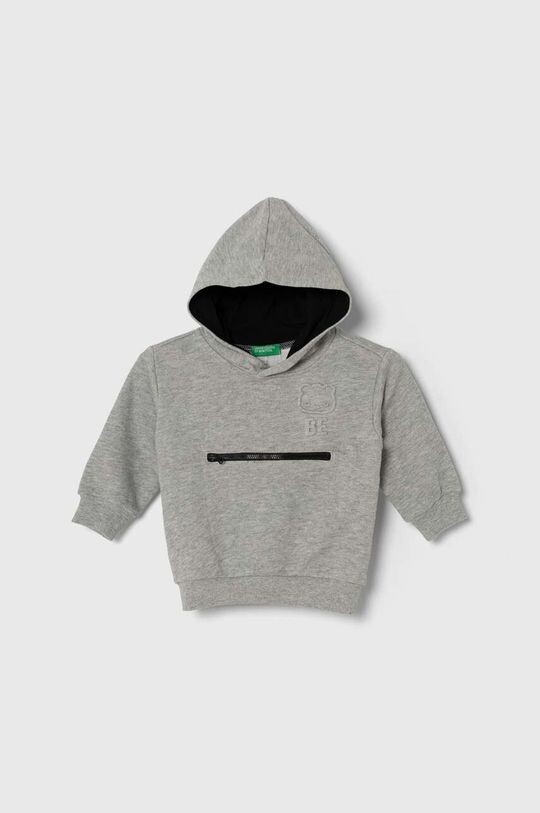

Детская хлопковая толстовка United Colors of Benetton, серый