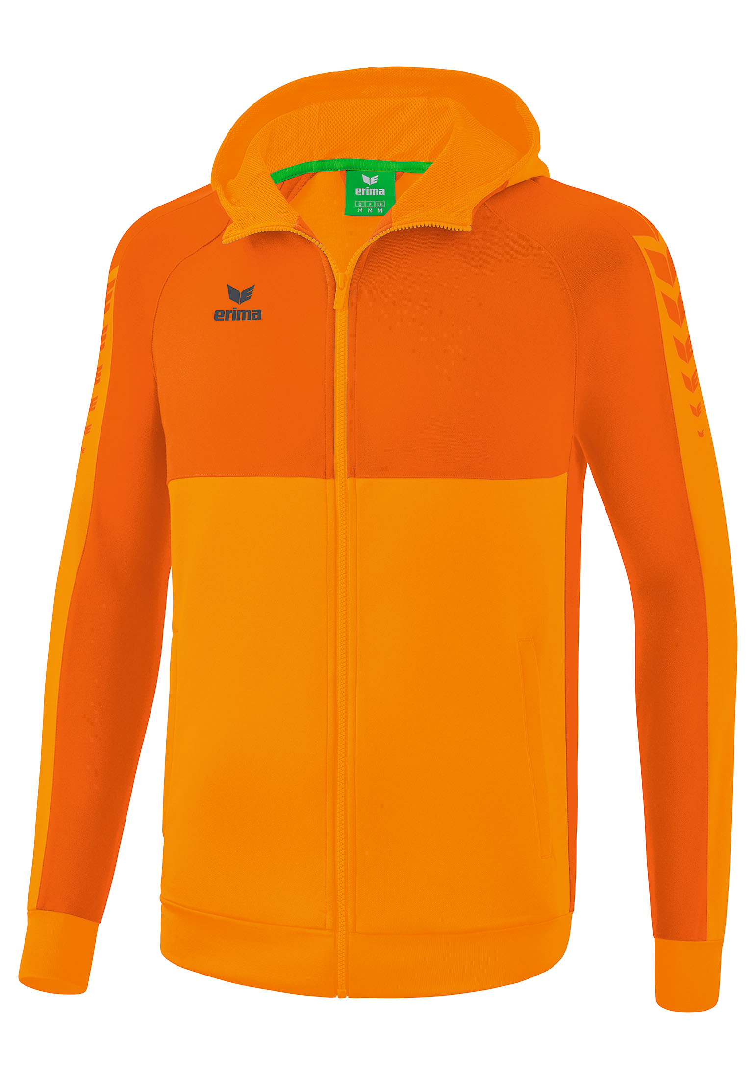 Спортивная куртка erima Six Wings mit Kapuze, цвет new orange/orange цена и фото