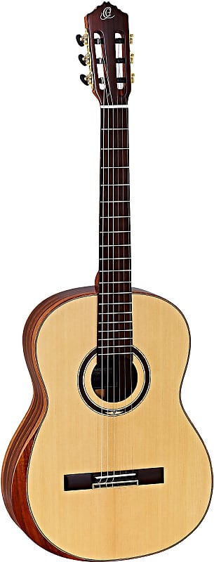 Акустическая гитара Ortega Striped Suite Classical Guitar - Solid Alaskan Spruce top, AAA Striped Ebony b/s, Armrest