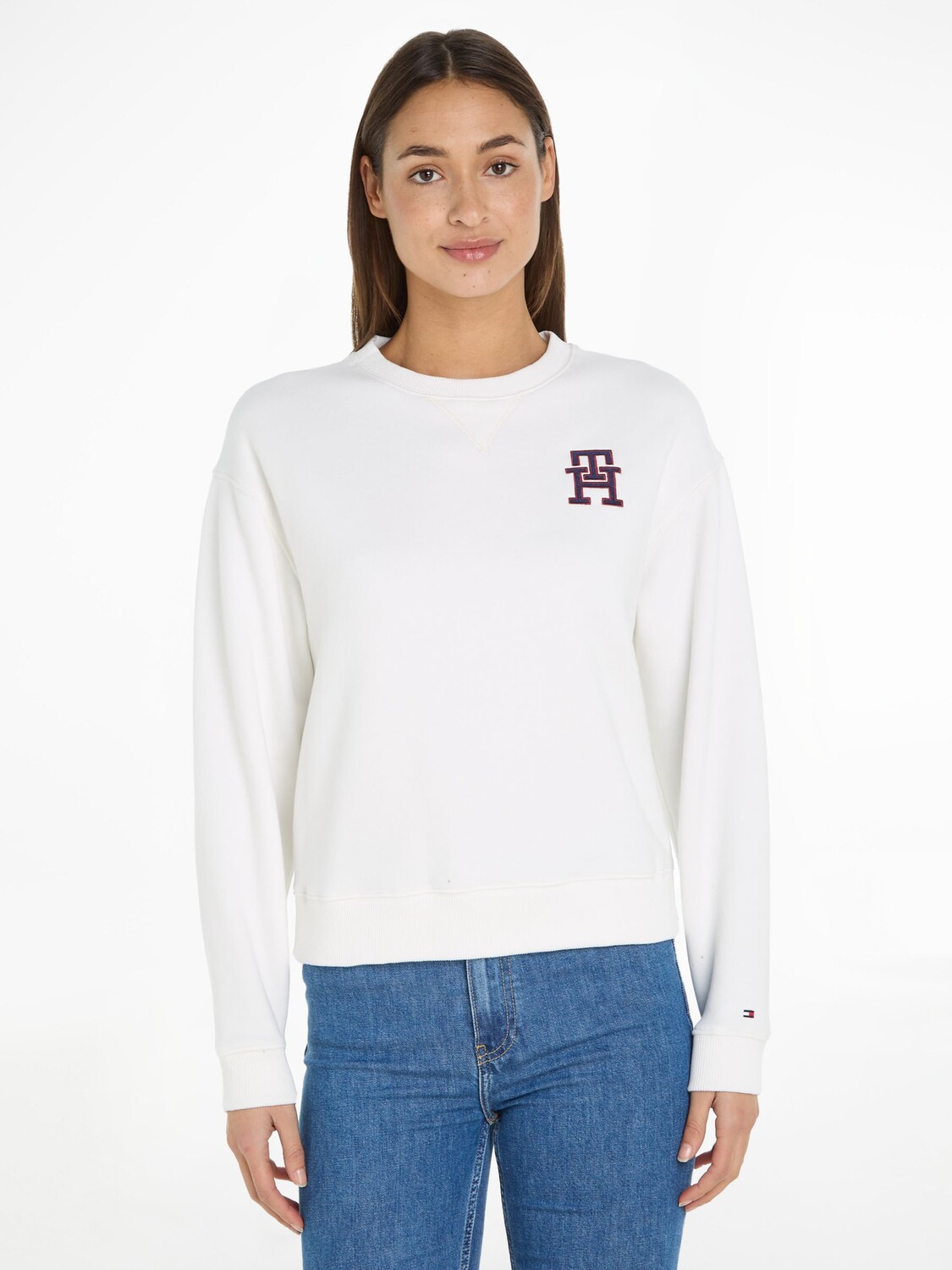 

Толстовка с обычным монологом Tommy Hilfiger, экрю