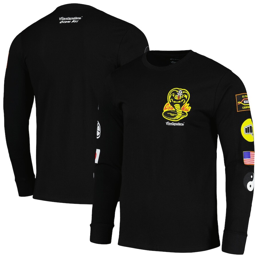 

Футболка с длинным рукавом Contenders Clothing Cobra Kai, черный