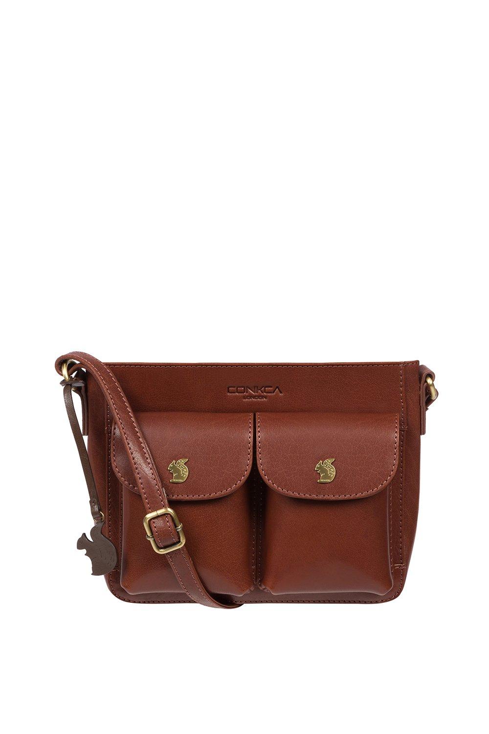 Кожаная сумка через плечо 'Eski' Conkca London, коричневый