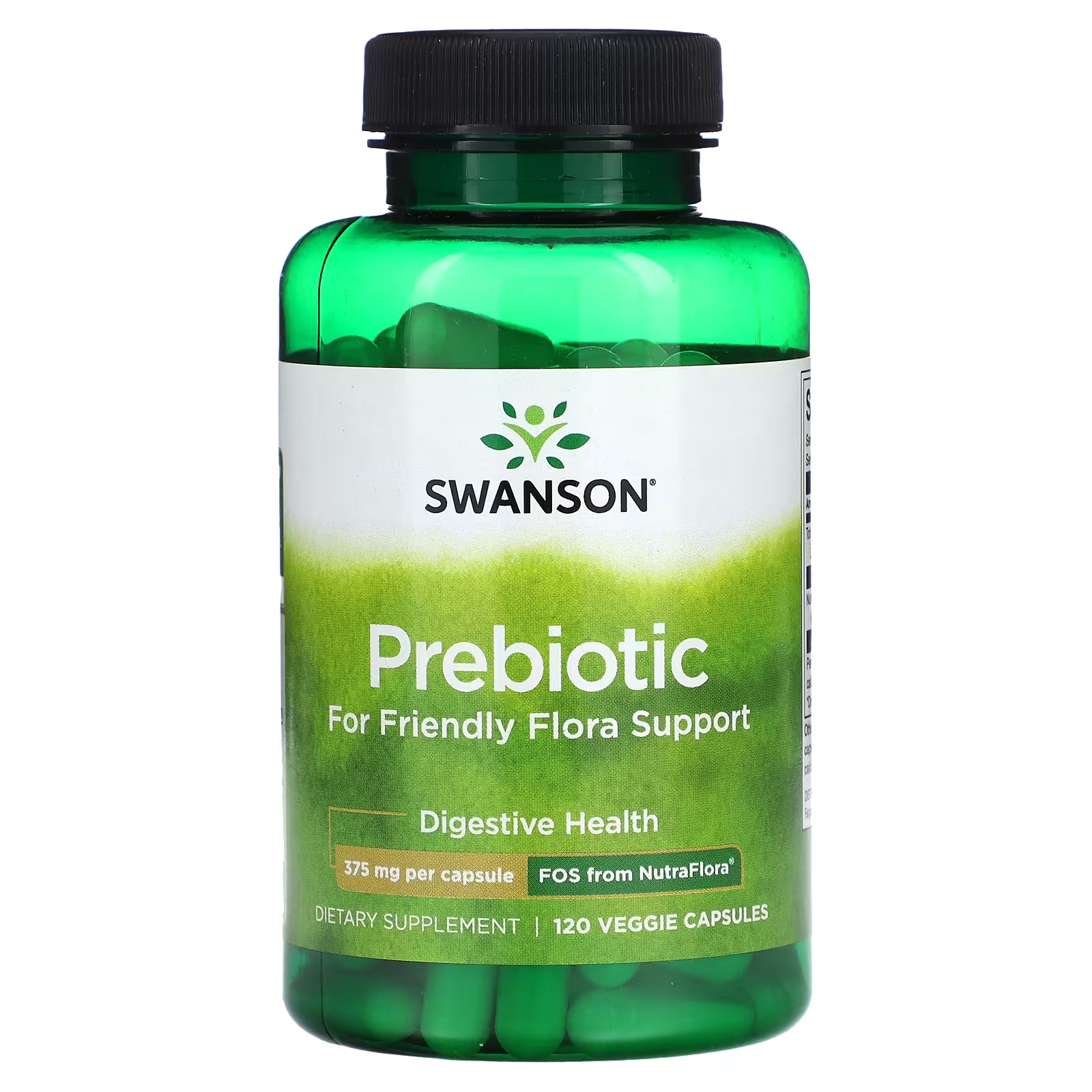 Пребиотик Swanson для поддержки дружественной флоры, 120 растительных капсул