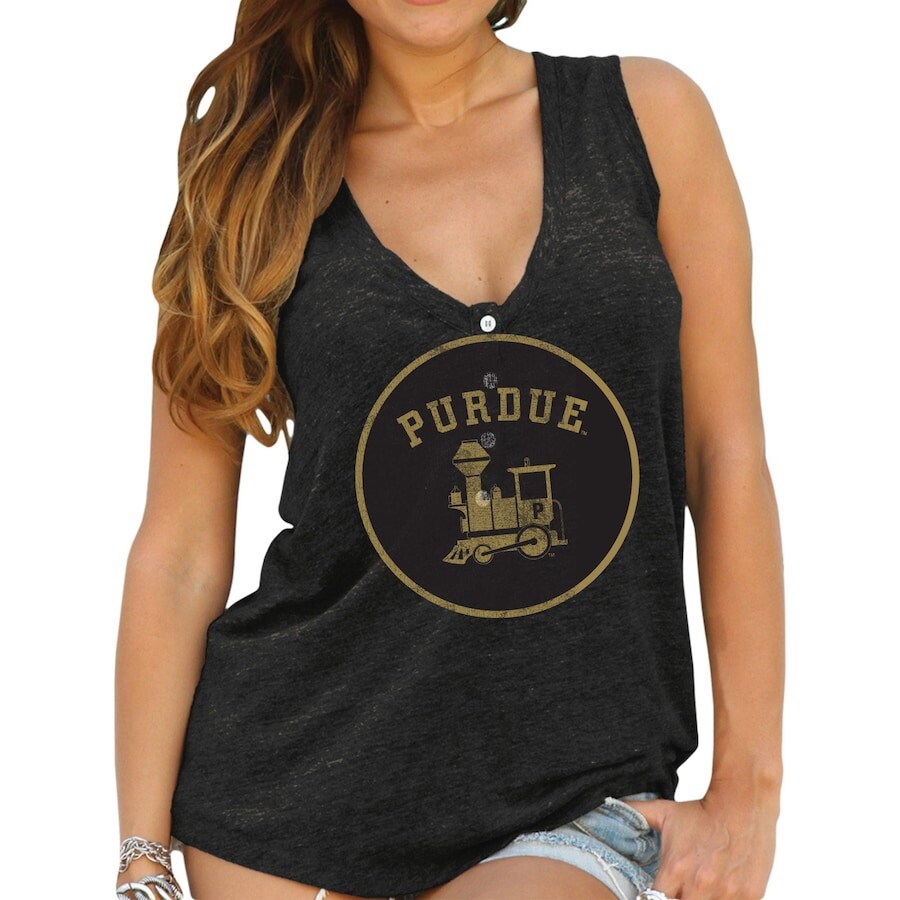

Топ Original Retro Brand Purdue Boilermakers, черный