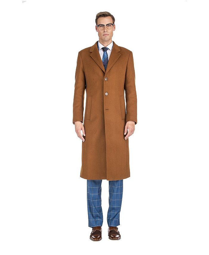 Мужская длинная шерстяная куртка длиной до колена с тремя пуговицами, пальто, верхнее пальто Braveman, цвет Camel цена и фото