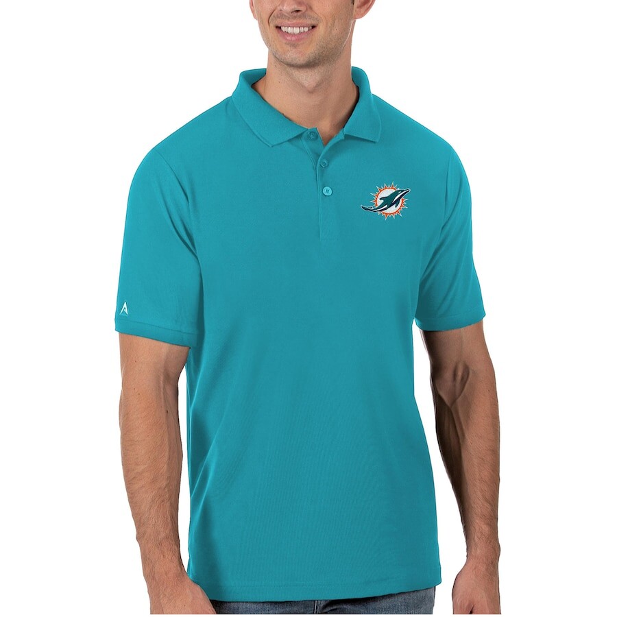 

Поло с коротким рукавом Antigua Miami Dolphins, аква