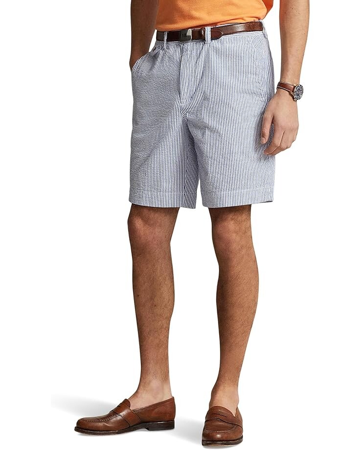 

Шорты Polo Ralph Lauren 9.25-Inch Stretch Classic Fit Seersucker Shorts, синий