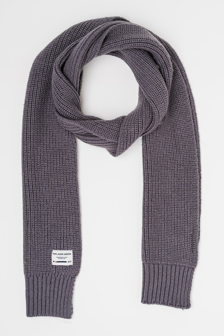 

Шерстяной шарф Griffin Pepe Jeans London, серый
