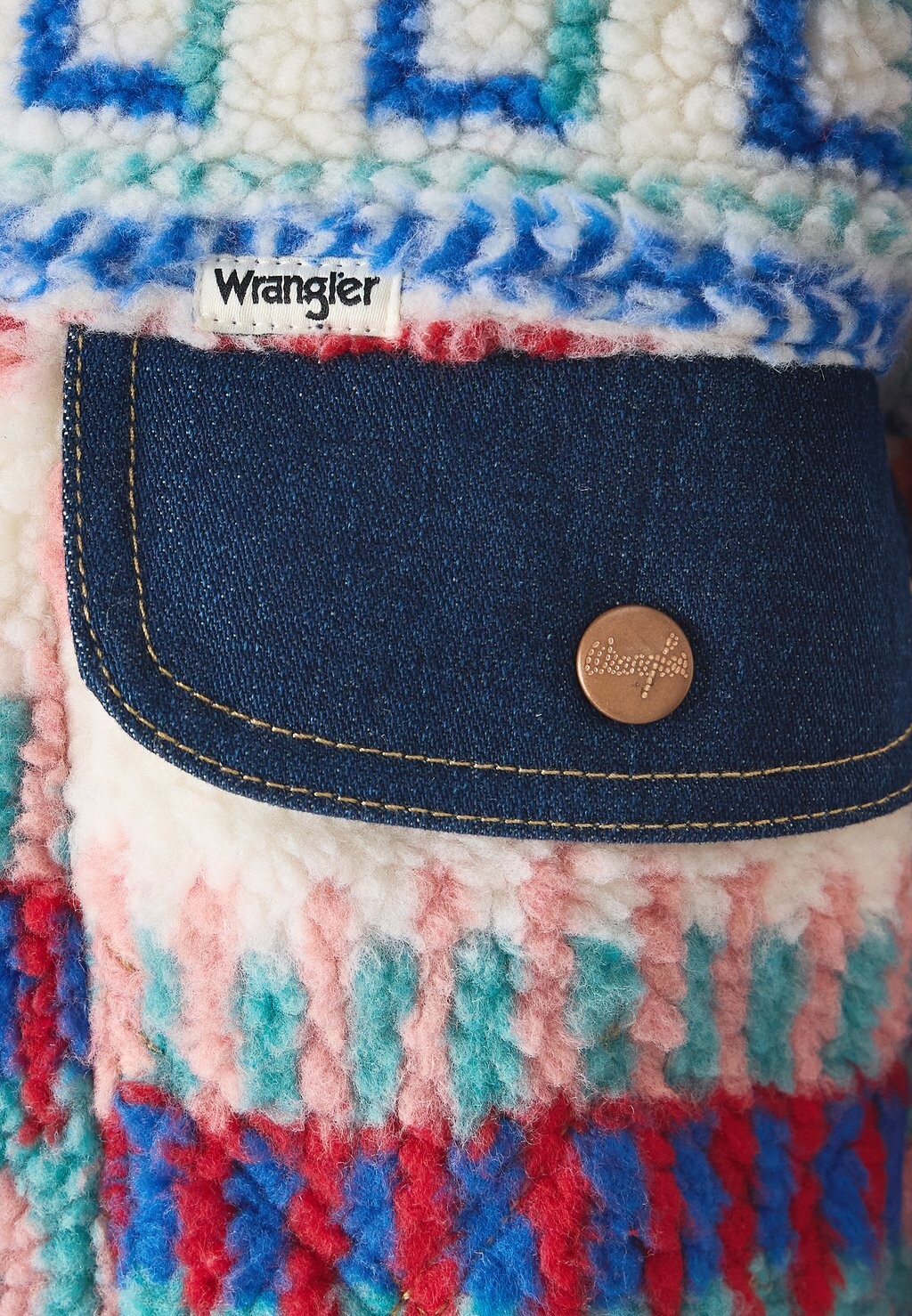 

Зимняя куртка TRUCKER Wrangler, мультиколор