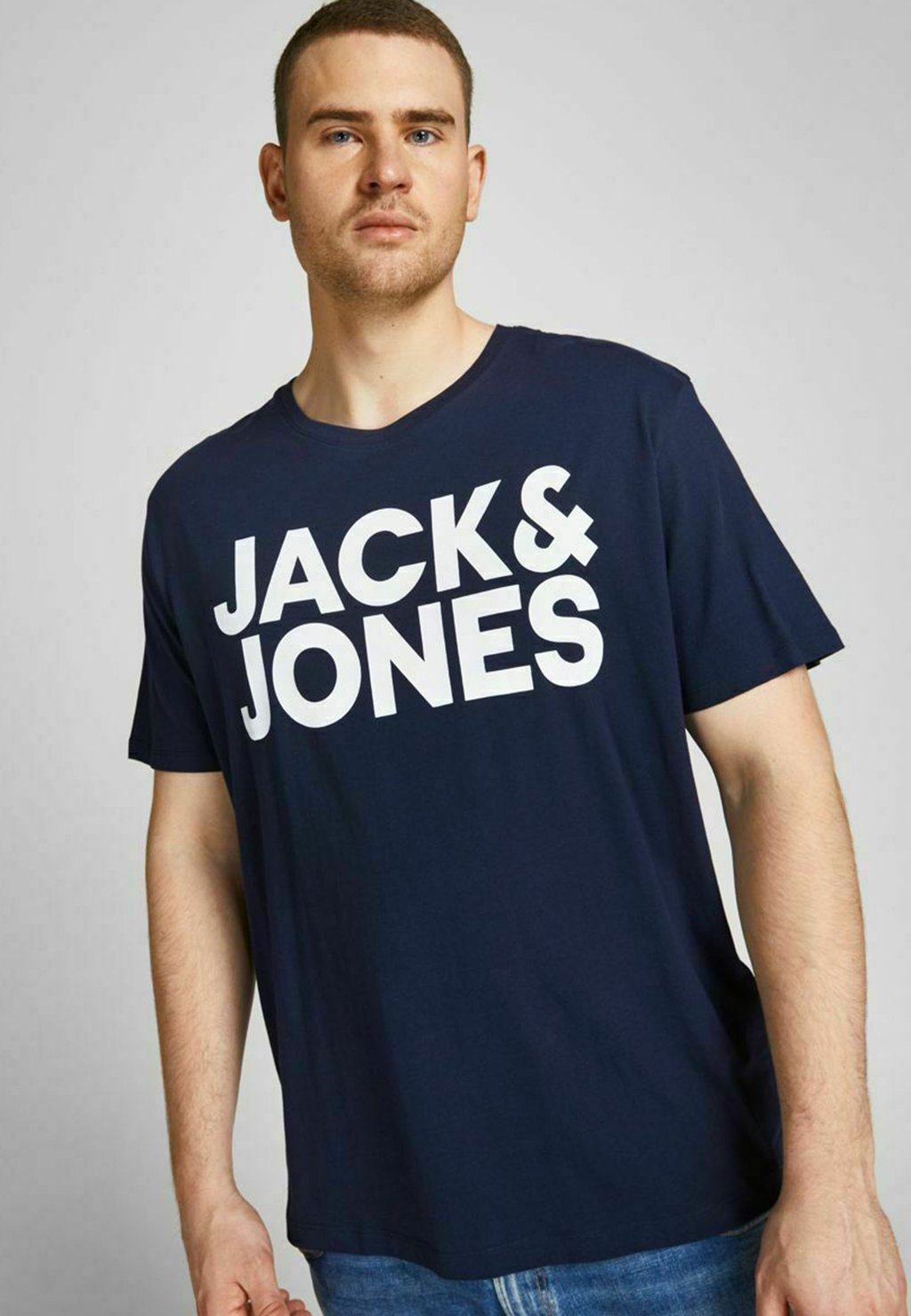 

Футболка с принтом Jack & Jones, темно-синий