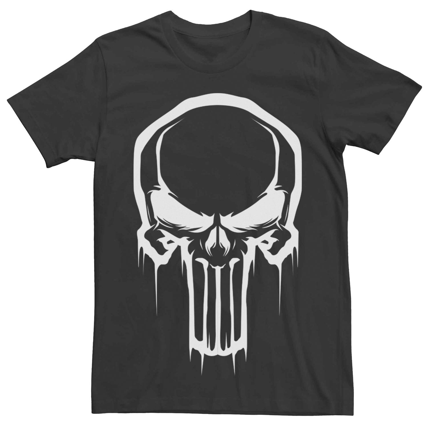 Мужская футболка с логотипом Marvel's The Punisher Skull Drip Licensed Character