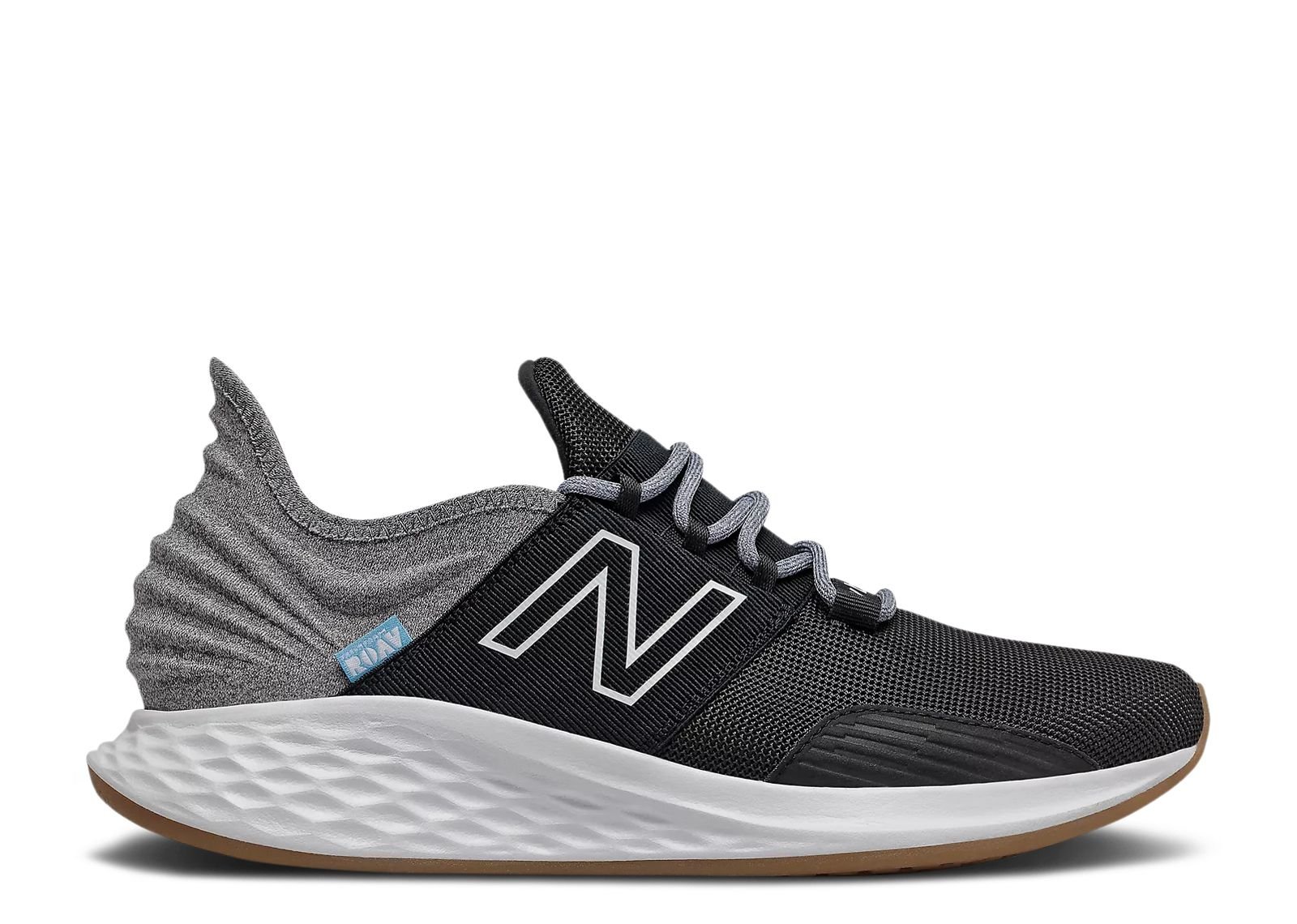 

Кроссовки New Balance Fresh Foam Roav 2E Wide 'Tee Shirt - Black Light Aluminum', черный