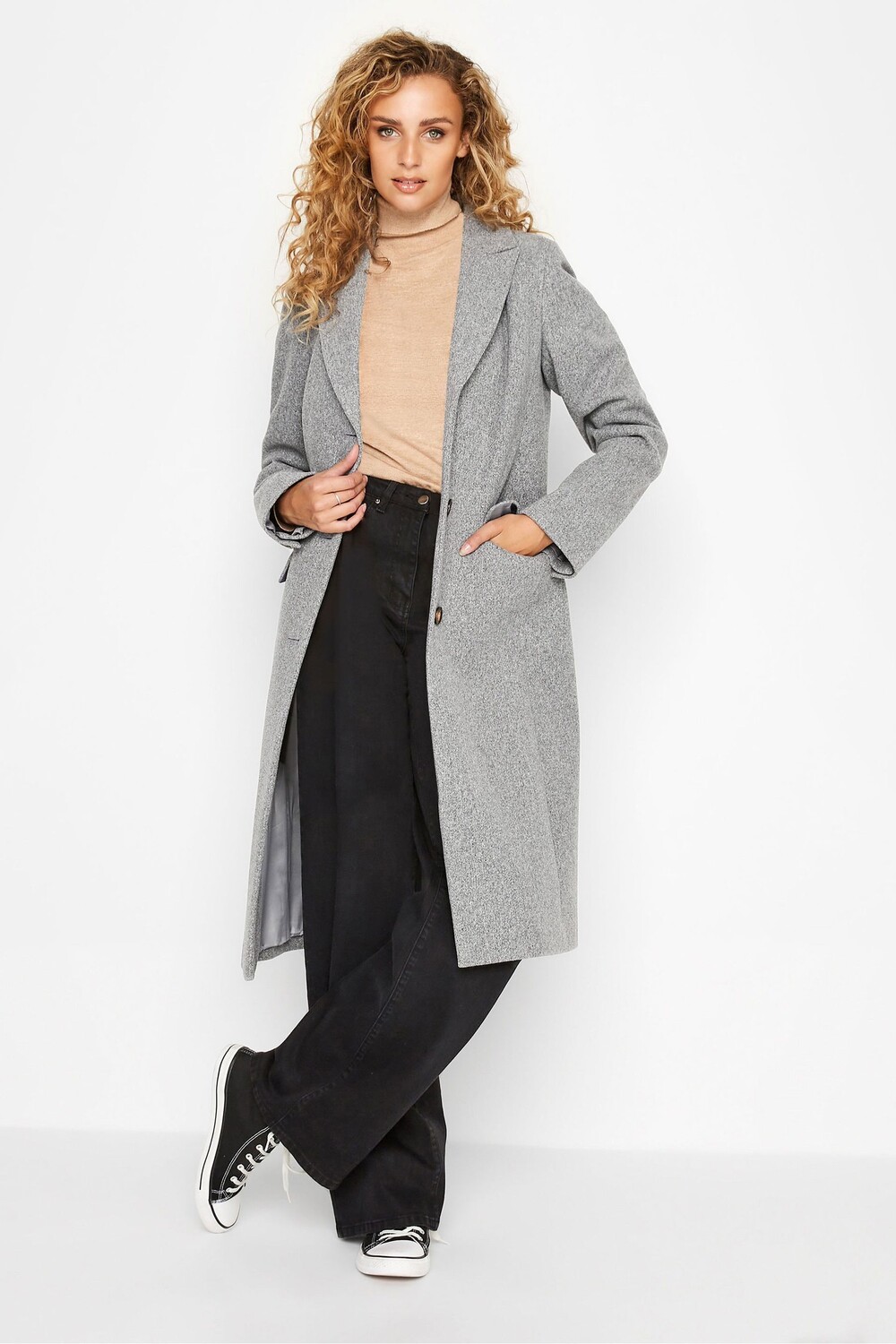 

Формальное пальто миди Long Tall Sally, серый