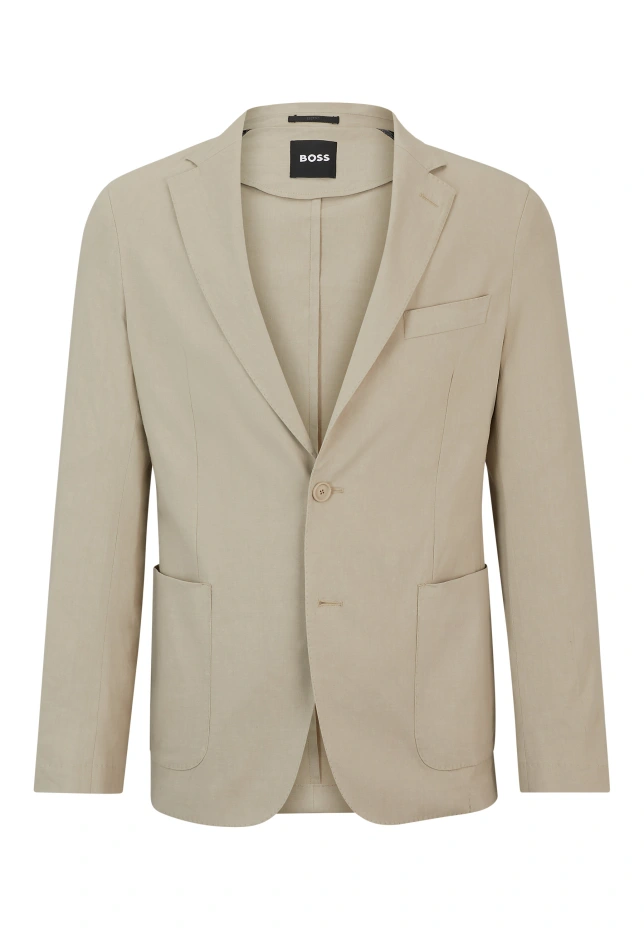 

Блейзер p-hanry-wg-241 slim fit Boss, хаки