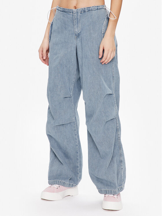 Тканевые брюки свободного кроя Bdg Urban Outfitters, синий джинсы whitney прямые заниженная посадка стрейч размер 31 черный