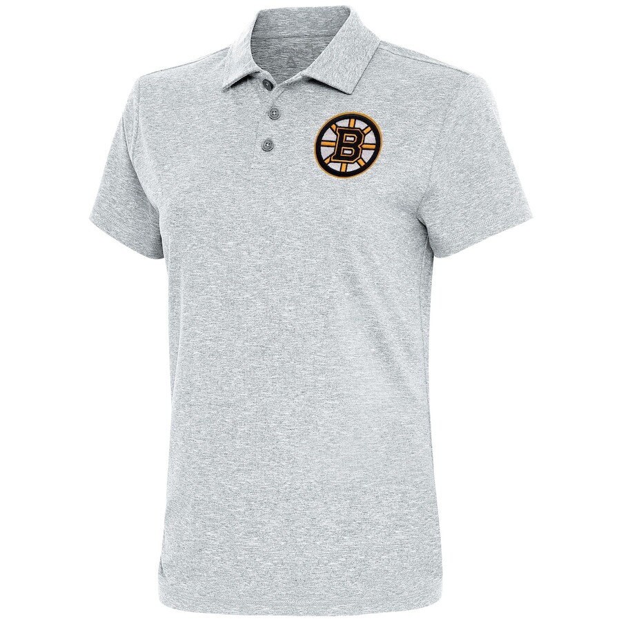 

Поло с коротким рукавом Antigua Boston Bruins, серый